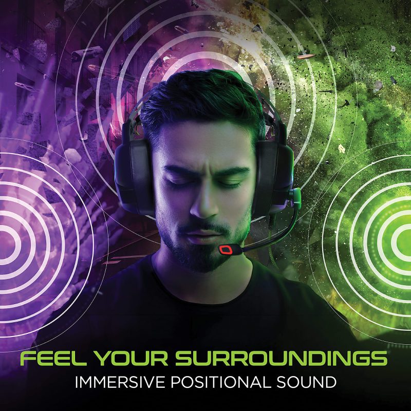 HyperGear SoundRecon RGB LED Professional Gaming Headset, Black, HPL15596 - Image 7
