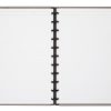 TUL® Discbound Notebook With Debossed Leather Cover, Letter Size, Narrow Ruled, 60 Sheets, Gray - Image 2