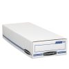 Bankers Box® Stor/File™ Check/Deposit Slip Storage Box With Flip-Top Closure, 24" x 9" x 4", 60% Recycled, White/Blue - Image 7