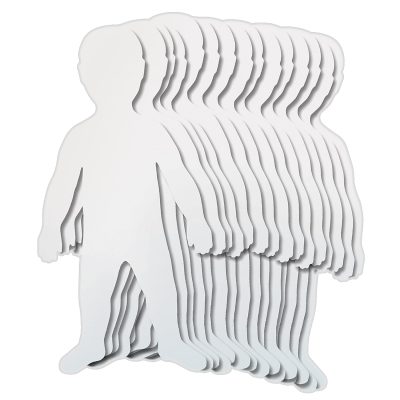 Roylco® Big Huge Kid Fingerpaint Paper Shapes, 18" x 35", Pack Of 24