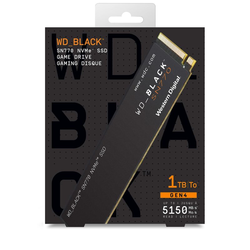 WD_BLACK SN770 Internal SSD, 1TB, Black