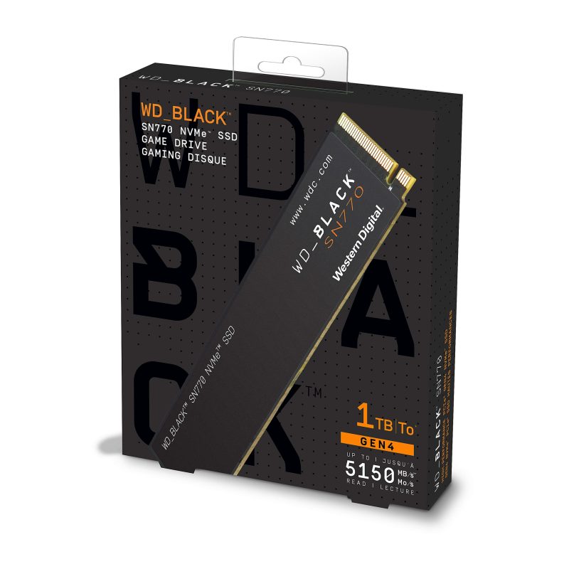 WD_BLACK SN770 Internal SSD, 1TB, Black - Image 2