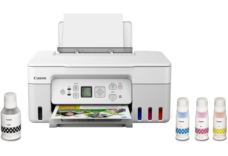 Canon® PIXMA™ G3270 MegaTank Wireless Inkjet All-In-One Color Printer, White