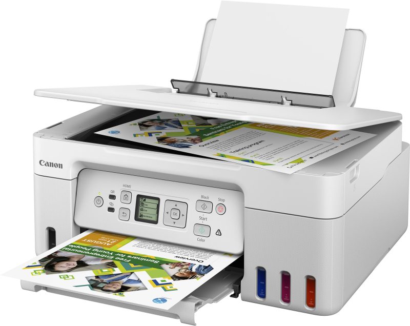 Canon® PIXMA™ G3270 MegaTank Wireless Inkjet All-In-One Color Printer, White - Image 4