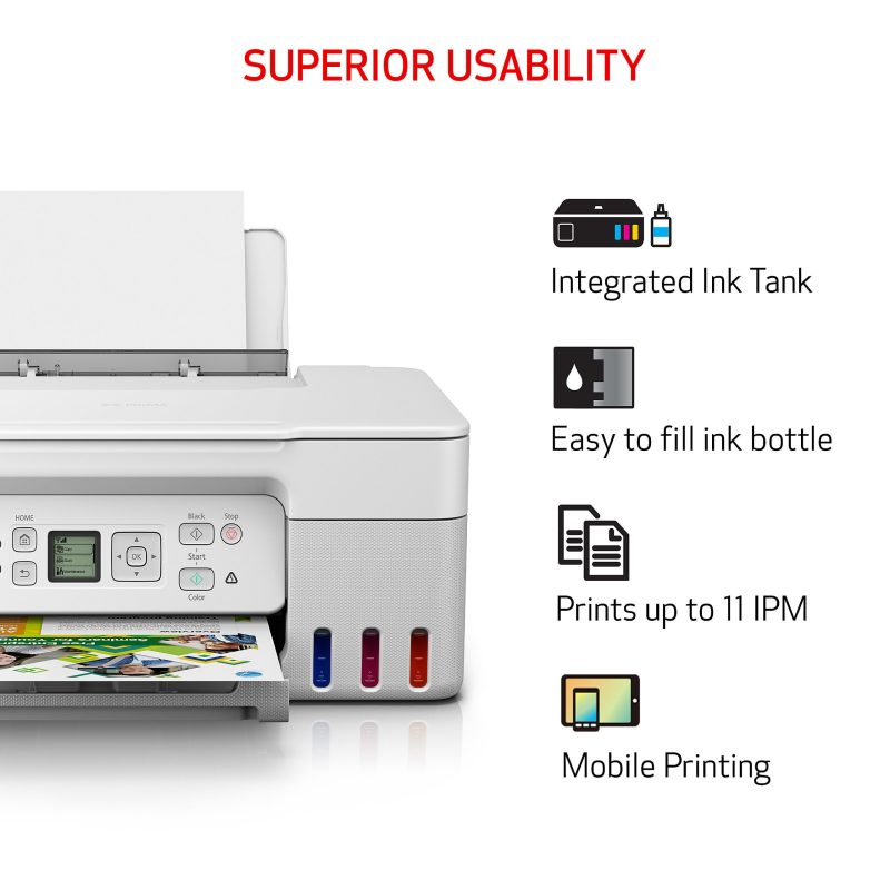 Canon® PIXMA™ G3270 MegaTank Wireless Inkjet All-In-One Color Printer, White - Image 6