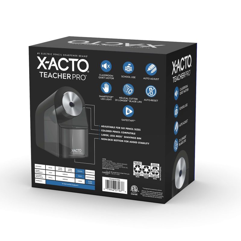 X-ACTO® TeacherPro® Classroom Electric Pencil Sharpener, Blue - Image 10