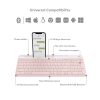 Logitech K585 Slim Multi-Device Wireless Keyboard - Wireless Connectivity - Bluetooth/RF - 2.40 GHz - ChromeOS - Notebook, Smartphone - PC, Mac - AAA Battery Size Supported - Rose - Image 6