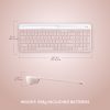 Logitech K585 Slim Multi-Device Wireless Keyboard - Wireless Connectivity - Bluetooth/RF - 2.40 GHz - ChromeOS - Notebook, Smartphone - PC, Mac - AAA Battery Size Supported - Rose - Image 8
