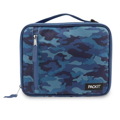 PackIt® Freezable Classic Lunch Box, 2-3/4”H x 10-1/4”W x 8-1/2”D, Blue Camo