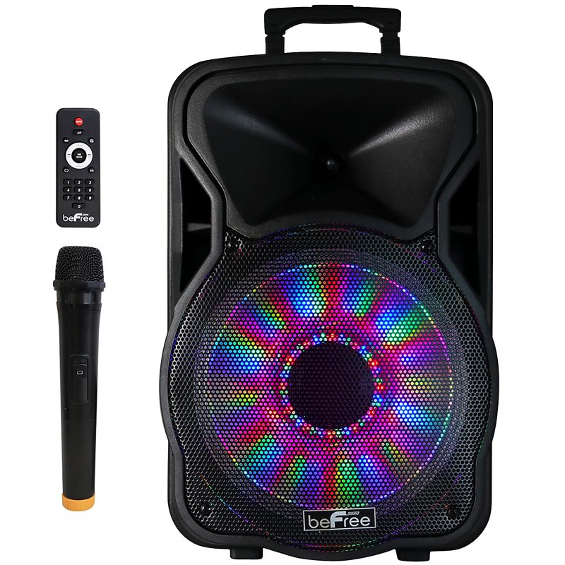 BeFree Sound Bluetooth® Portable Party PA Speaker, Black - Image 2
