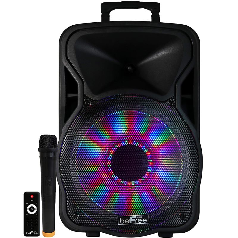 BeFree Sound Bluetooth® Portable Party PA Speaker, Black - Image 3