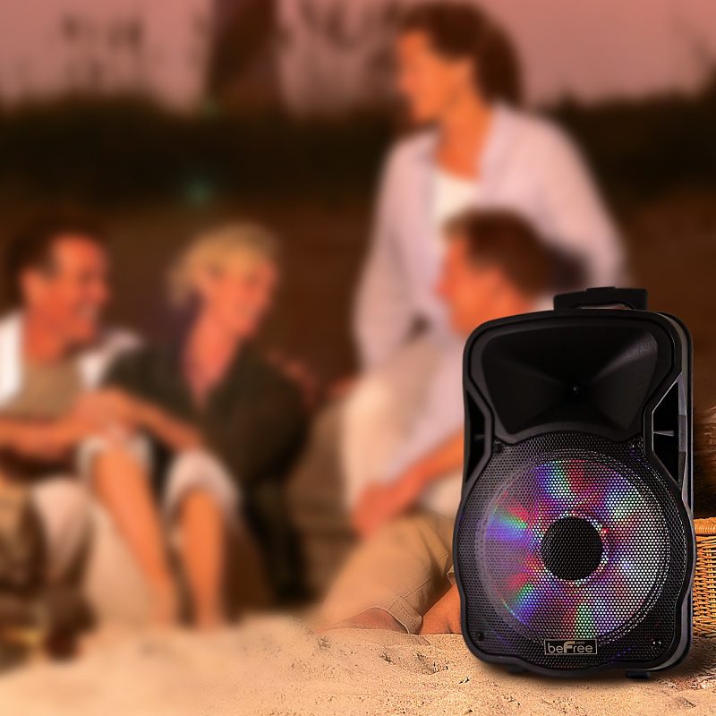 BeFree Sound Bluetooth® Portable Party PA Speaker, Black - Image 4