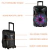 BeFree Sound Bluetooth® Portable Party PA Speaker, Black - Image 7