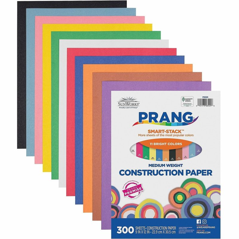 Prang® Smart-Stack™ Medium Weight Construction Paper, 9" x 12", Assorted, Pack Of 300 - Image 2