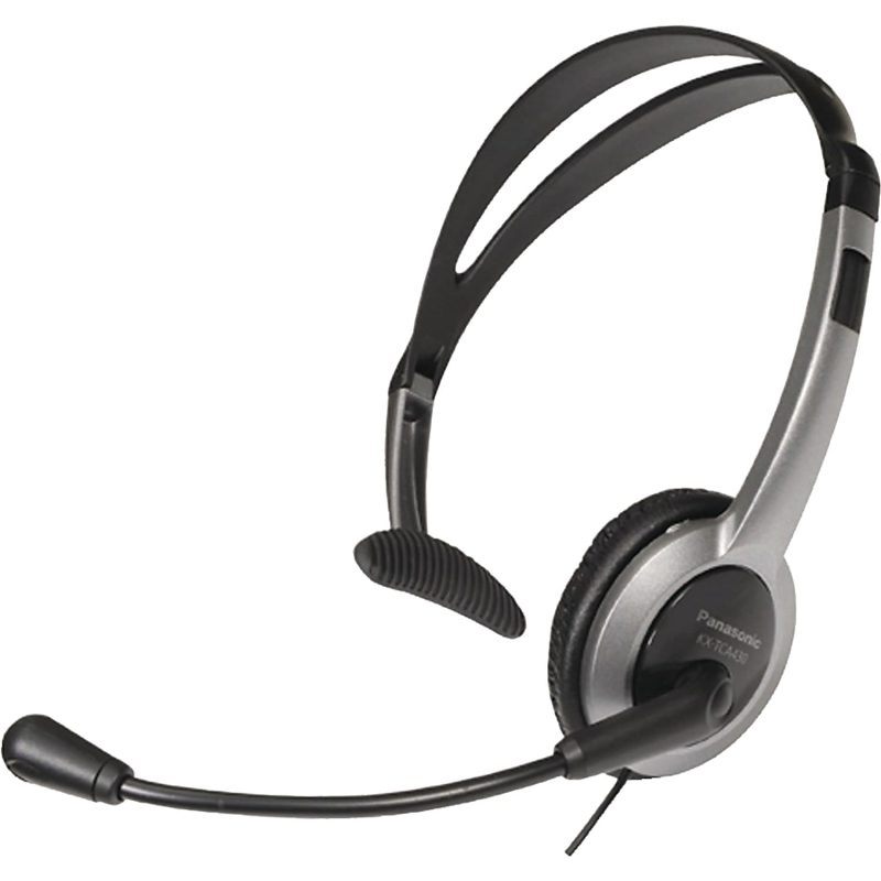 Panasonic KX-TCA430 Headset - Mono - Sub-mini phone (2.5mm) - Wired - Over-the-head - Monaural - Semi-open - 4 ft Cable - Image 2