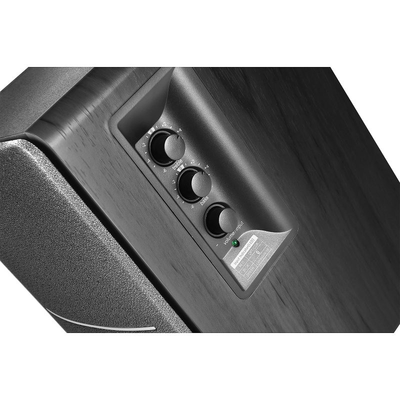 Edifier R1280DB 42-Watt RMS Amplified Bluetooth® Bookshelf Wired Speaker System, Black - Image 4