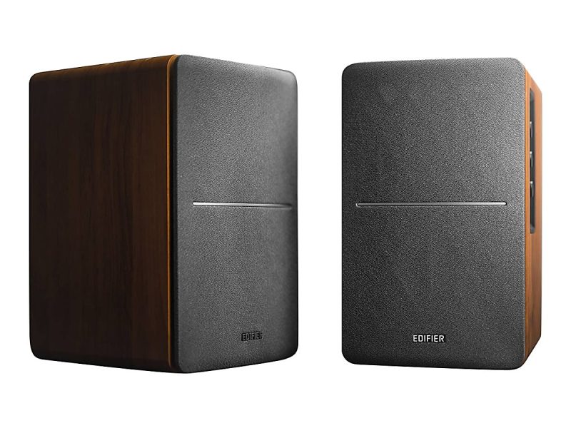 Edifier R1280DB 42-Watt RMS Amplified Bluetooth® Bookshelf Wired Speaker System, Brown - Image 7