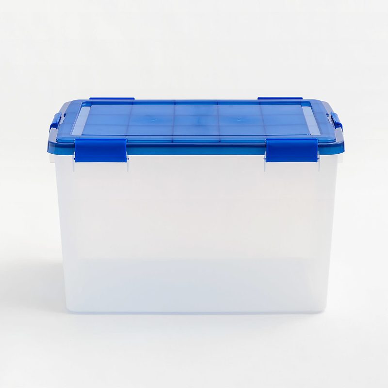 Iris Ultimate Weathertight Storage Boxes, 23-5/8”L x 20-1/16”W x 16-3/16”H, 74 Qt, Clear, Set Of 3 Boxes - Image 3