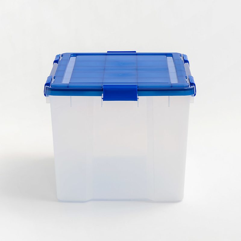 Iris Ultimate Weathertight Storage Boxes, 23-5/8”L x 20-1/16”W x 16-3/16”H, 74 Qt, Clear, Set Of 3 Boxes - Image 4