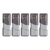 PNY® Turbo Attaché 3 USB 3.0 Flash Drives, 64GB, Pack Of 5 Drives