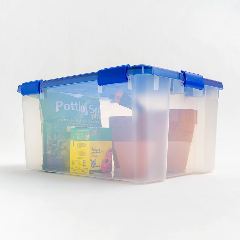 Iris Ultimate Weathertight Storage Box, 23-5/8”L x 20-1/16”W x 16-3/16”H, 62.8 Qt, Clear - Image 8