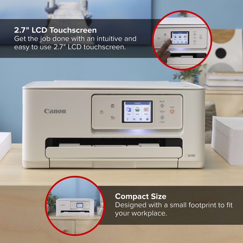 Canon PIXMA™ TS7720 Wireless Home All-in-One Inkjet Color Printer - Image 2