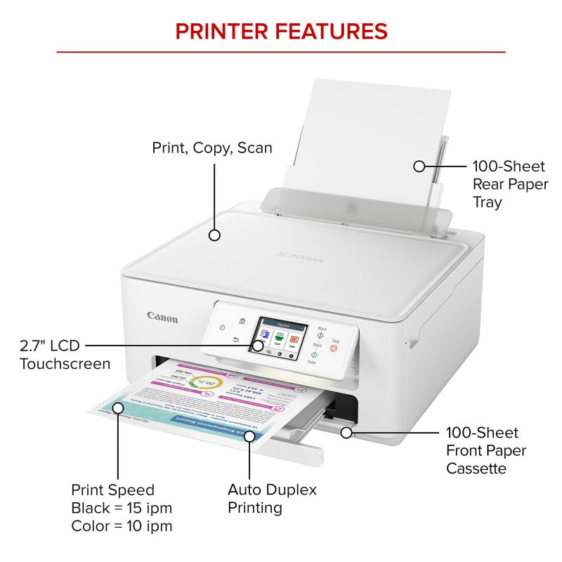 Canon PIXMA™ TS7720 Wireless Home All-in-One Inkjet Color Printer - Image 4