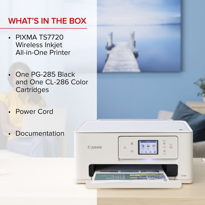 Canon PIXMA™ TS7720 Wireless Home All-in-One Inkjet Color Printer - Image 10