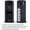 CyberPower PFC SineWave Series CP1000PFCLCD 10-Outlet Uninterruptible Power Supply, 1,000VA/600 Watts - Image 5