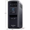 CyberPower PFC SineWave Series CP1000PFCLCD 10-Outlet Uninterruptible Power Supply, 1,000VA/600 Watts - Image 6