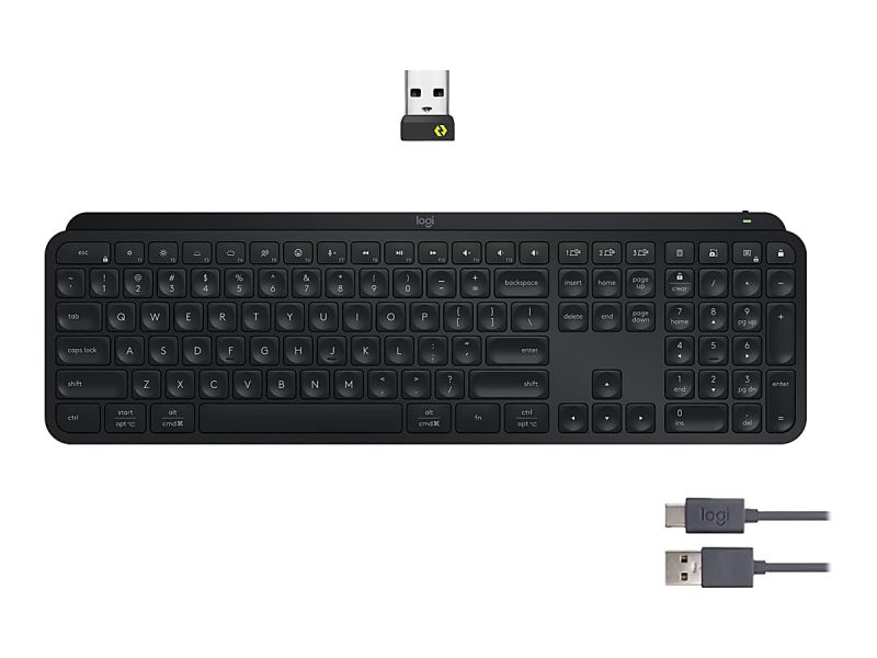 Logitech® MX Keys S Wireless Keyboard, Full Size, Black, 920-011406 - Image 11