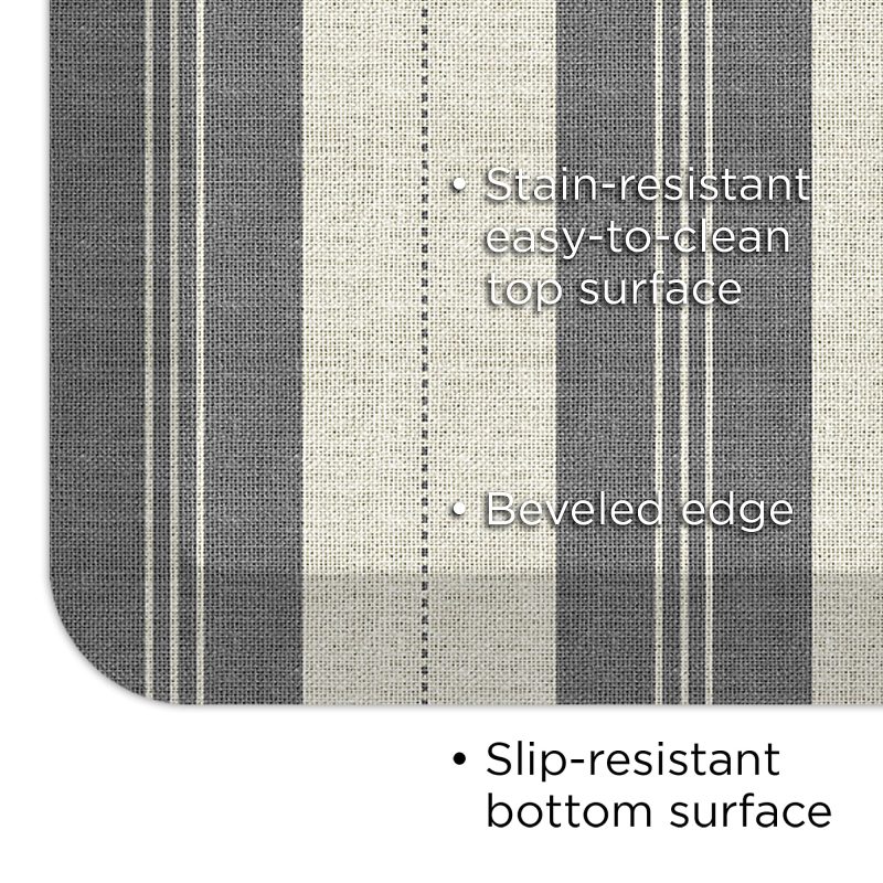 GelPro Designer Comfort Polyurethane Anti-Fatigue Mat For Hard Flooring, 20” x 48”, Taylor Gray - Image 3