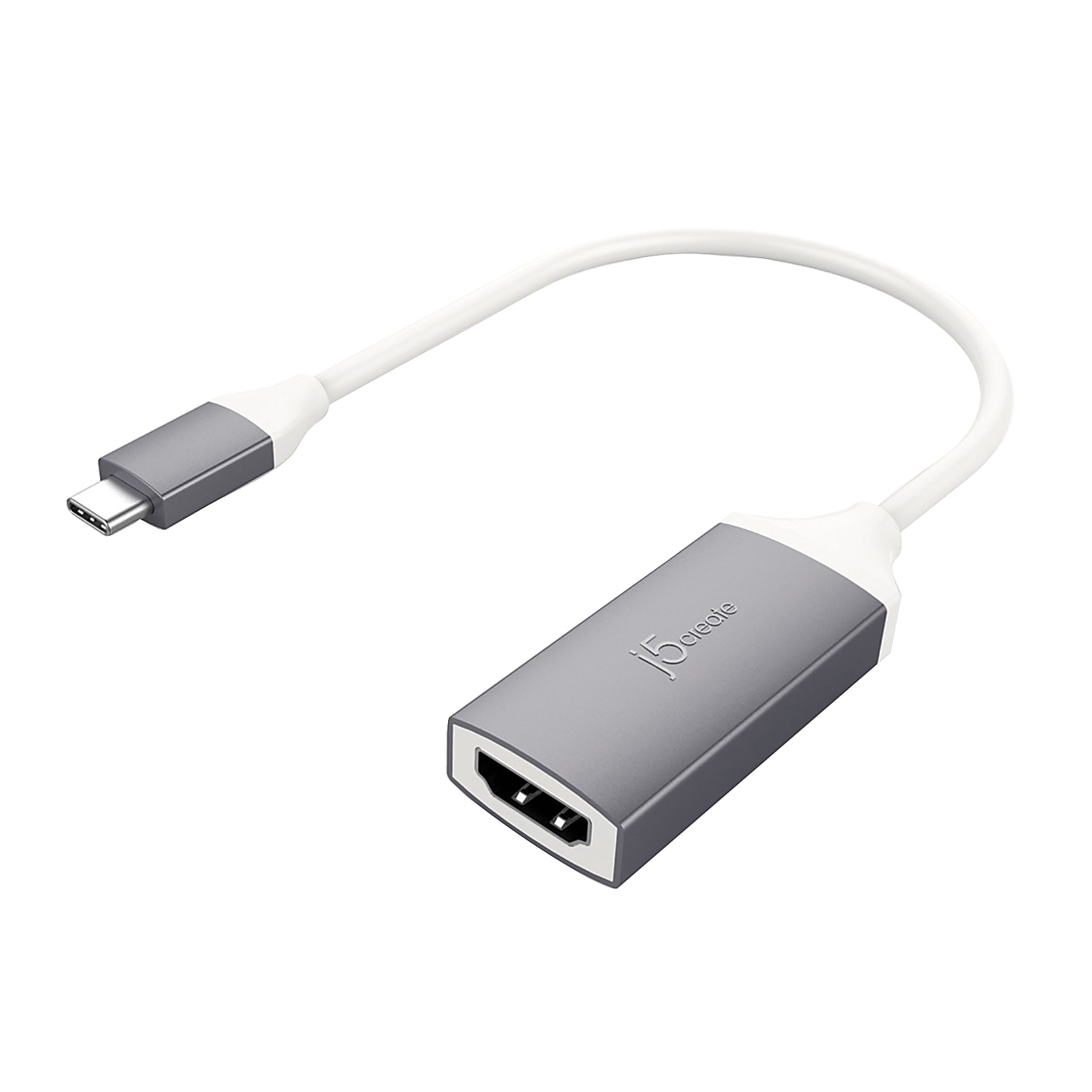 j5create USB Type-C-To-4K HDMI Adapter, 7.87", Gray, JCA153G - Image 2
