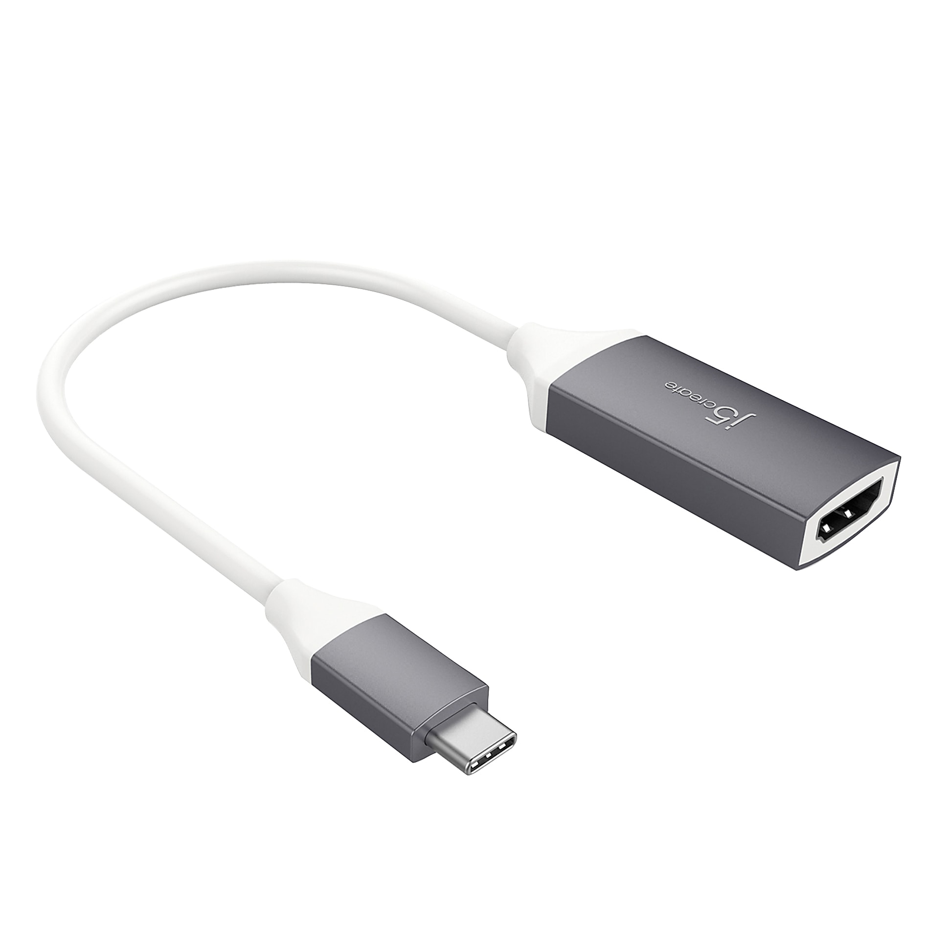 j5create USB Type-C-To-4K HDMI Adapter, 7.87", Gray, JCA153G - Image 3