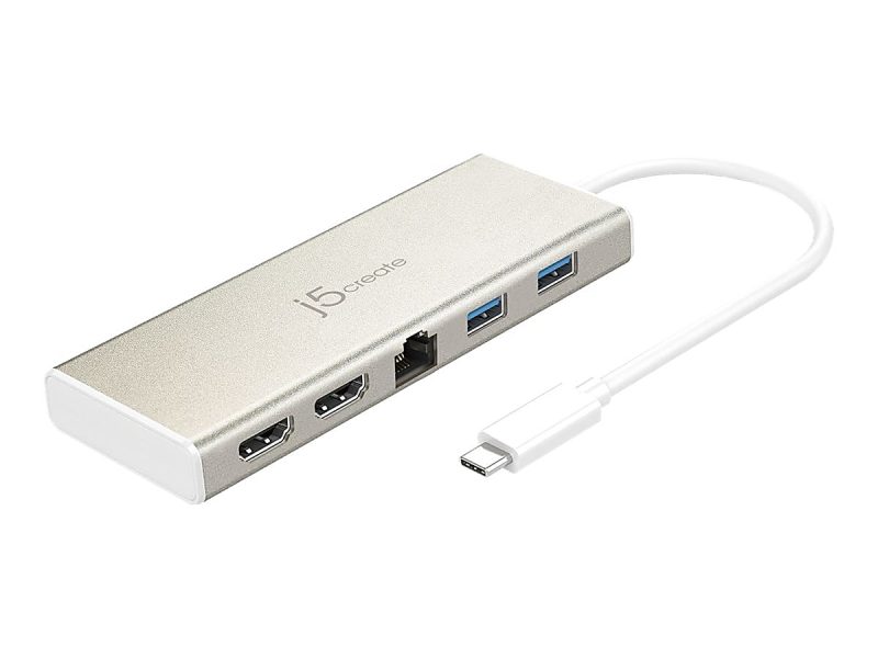 j5create® USB 3.1 Type-C Dual HDMI™ Dock, Silver, 7.8, JCD381 - Image 6