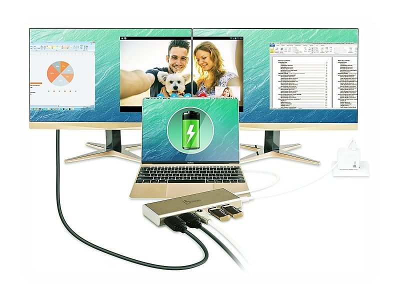 j5create® USB 3.1 Type-C Dual HDMI™ Dock, Silver, 7.8, JCD381 - Image 7