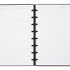 TUL® Discbound Notebook With Debossed Leather Cover, Junior Size, Narrow Ruled, 60 Sheets, Gray - Image 2