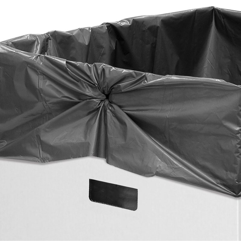 Bankers Box® Waste And Recycling Bins, Extra Large Size, 30" x 18" x 18", 50% Recycled, White/Blue, Pack Of 10 - Image 4