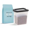 Iris Airtight Container, 12.75 Qt, White, Set Of 2 Containers