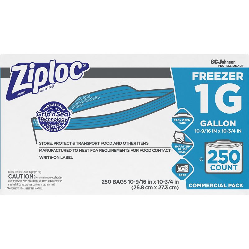 Ziploc® Freezer And Storage Bags, 1 Gallon, Box Of 250 Bags - Image 4