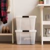 Iris® Latching Storage Boxes, 11.25 Gallon, Pearl, Set Of 4 Boxes - Image 2
