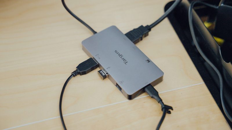 Targus® USB-C Dual HDMI™ Travel Dock, 4-1/2”H x 3”W x 7/8”D, Silver, DSU200TT - Image 3