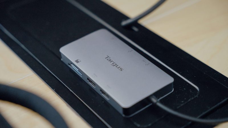 Targus® USB-C Dual HDMI™ Travel Dock, 4-1/2”H x 3”W x 7/8”D, Silver, DSU200TT - Image 4