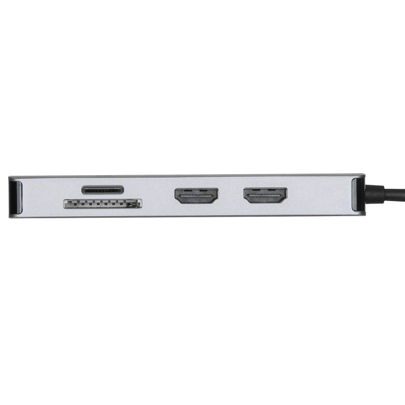 Targus® USB-C Dual HDMI™ Travel Dock, 4-1/2”H x 3”W x 7/8”D, Silver, DSU200TT - Image 5