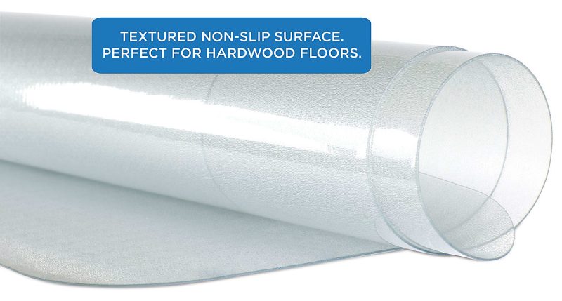 Mount-It! Plastic Desk Chair Mat For Hardwood Floor, 47” x 35-1/2”, Clear - Image 4