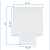Mount-It! Plastic Desk Chair Mat For Hardwood Floor, 47” x 35-1/2”, Clear - Image 5
