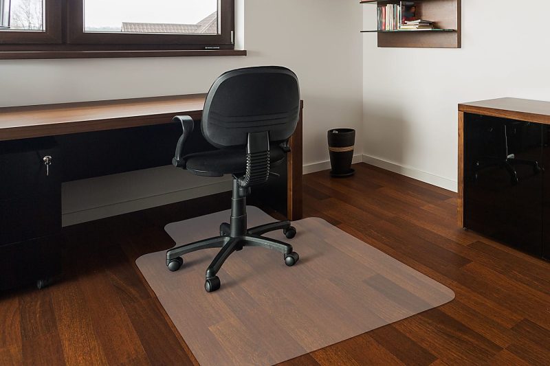 Mount-It! Plastic Desk Chair Mat For Hardwood Floor, 47” x 35-1/2”, Clear - Image 6