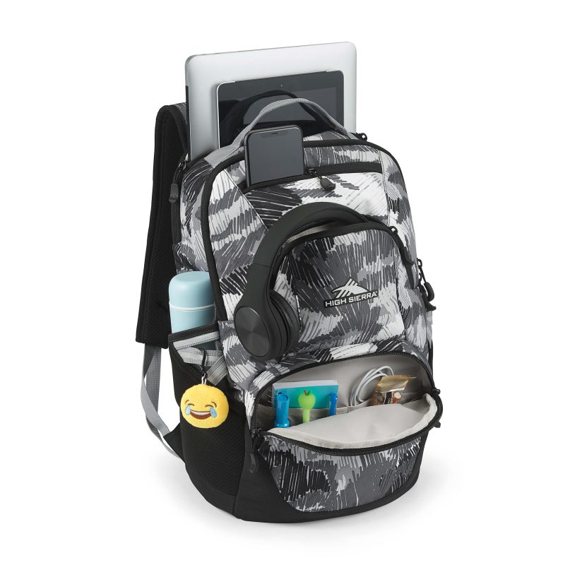 High Sierra Swoop Backpack With 17" Laptop Pocket, Camo - Image 2