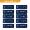 Centon DataStick Pro USB 3.0 Flash Drives, 64GB, Sport Blue, Pack Of 10 Flash Drives, S1-U3W2-64G-10B - Image 2