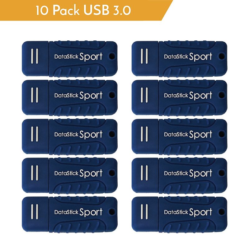 Centon DataStick Pro USB 3.0 Flash Drives, 64GB, Sport Blue, Pack Of 10 Flash Drives, S1-U3W2-64G-10B - Image 2